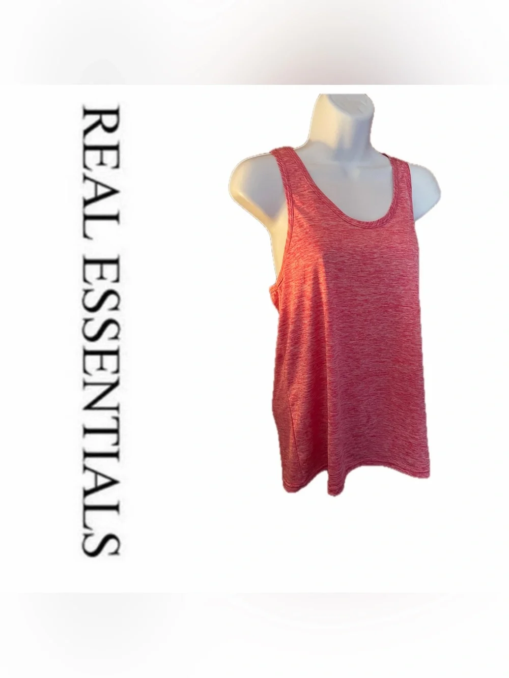 Pink Heathered Racerback Tank 🩷 - Picture 1 of 12